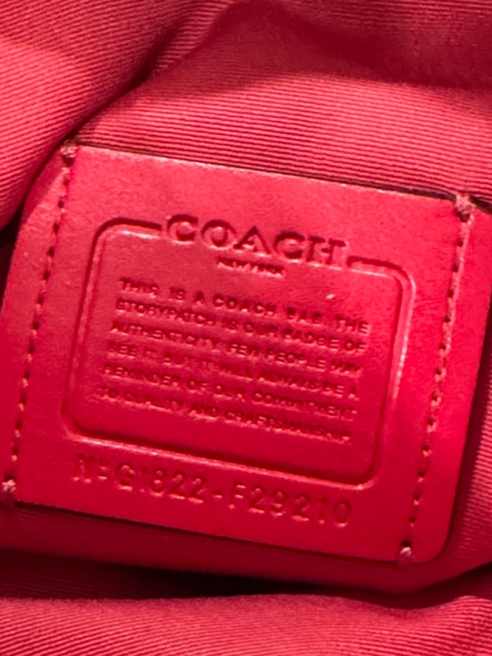 Coach File Messenger Brown Red Signature Crossbody - Picture 11 of 17